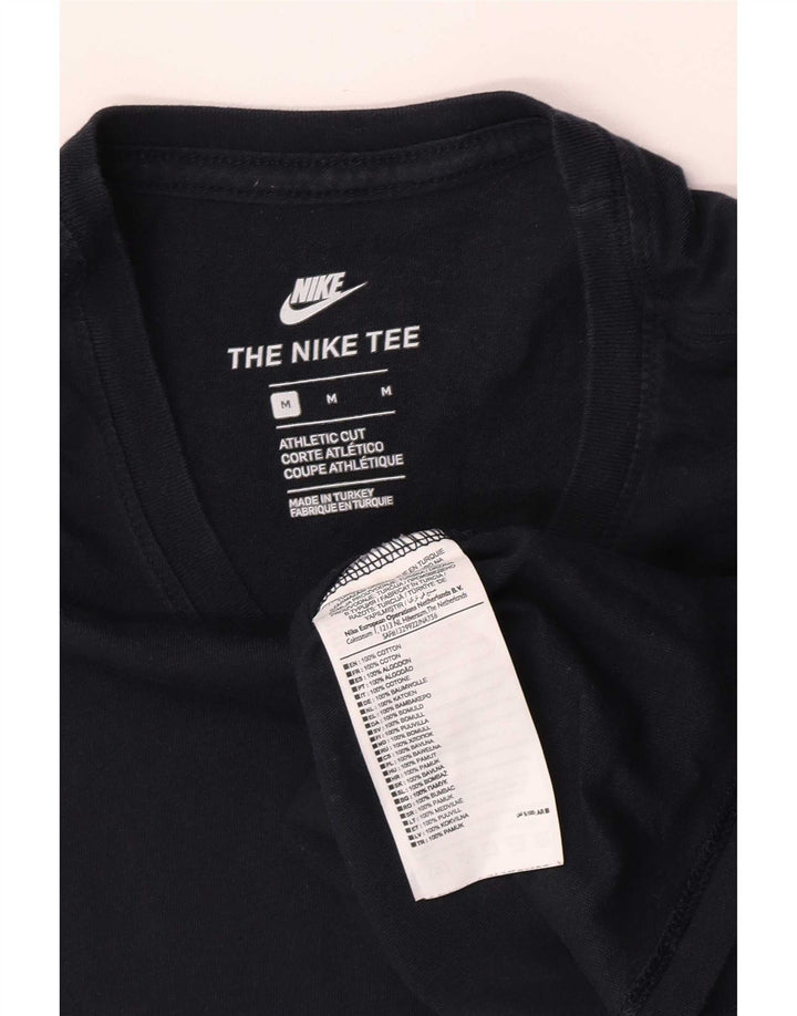 Camiseta masculina Nike Athletic Cut Top médio algodão azul marinho