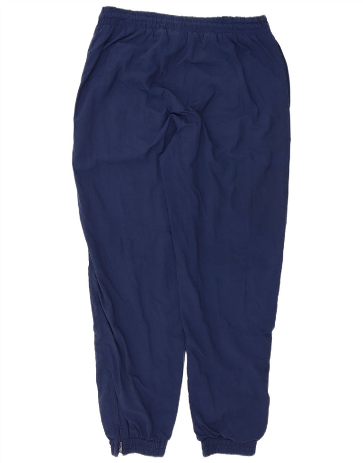Calça de treino masculina Reebok Joggers grande poliéster azul marinho