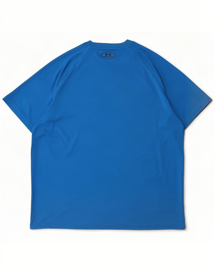 Camiseta masculina Under Armour Heat Gear grande azul
