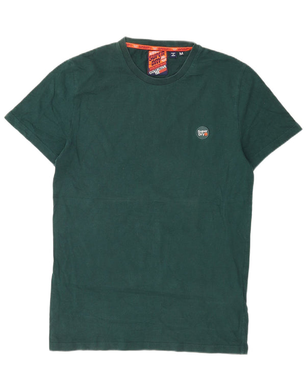 Camiseta masculina Superdry Top médio algodão verde