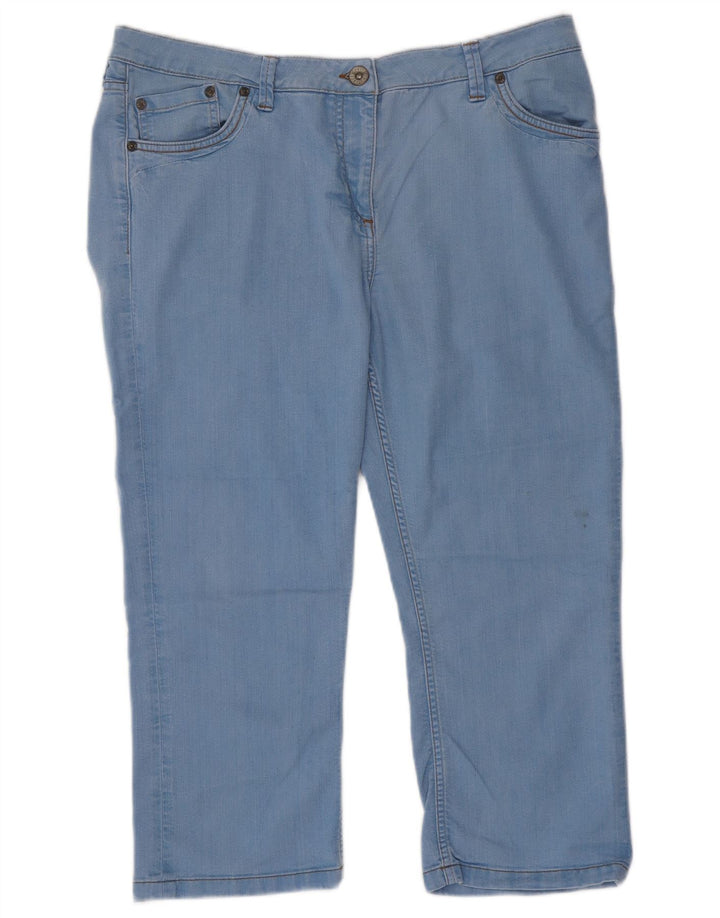 Calça jeans feminina FAT FACE UK 18 XL W36 L22 azul algodão