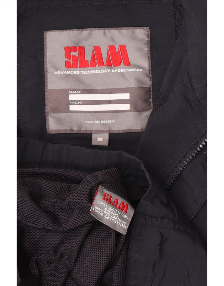 Jaqueta bomber masculina Slam UK 38 nylon azul marinho médio