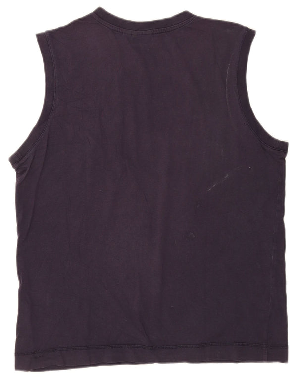 Puma Mens Graphic Vest Top Grande Azul Marinho