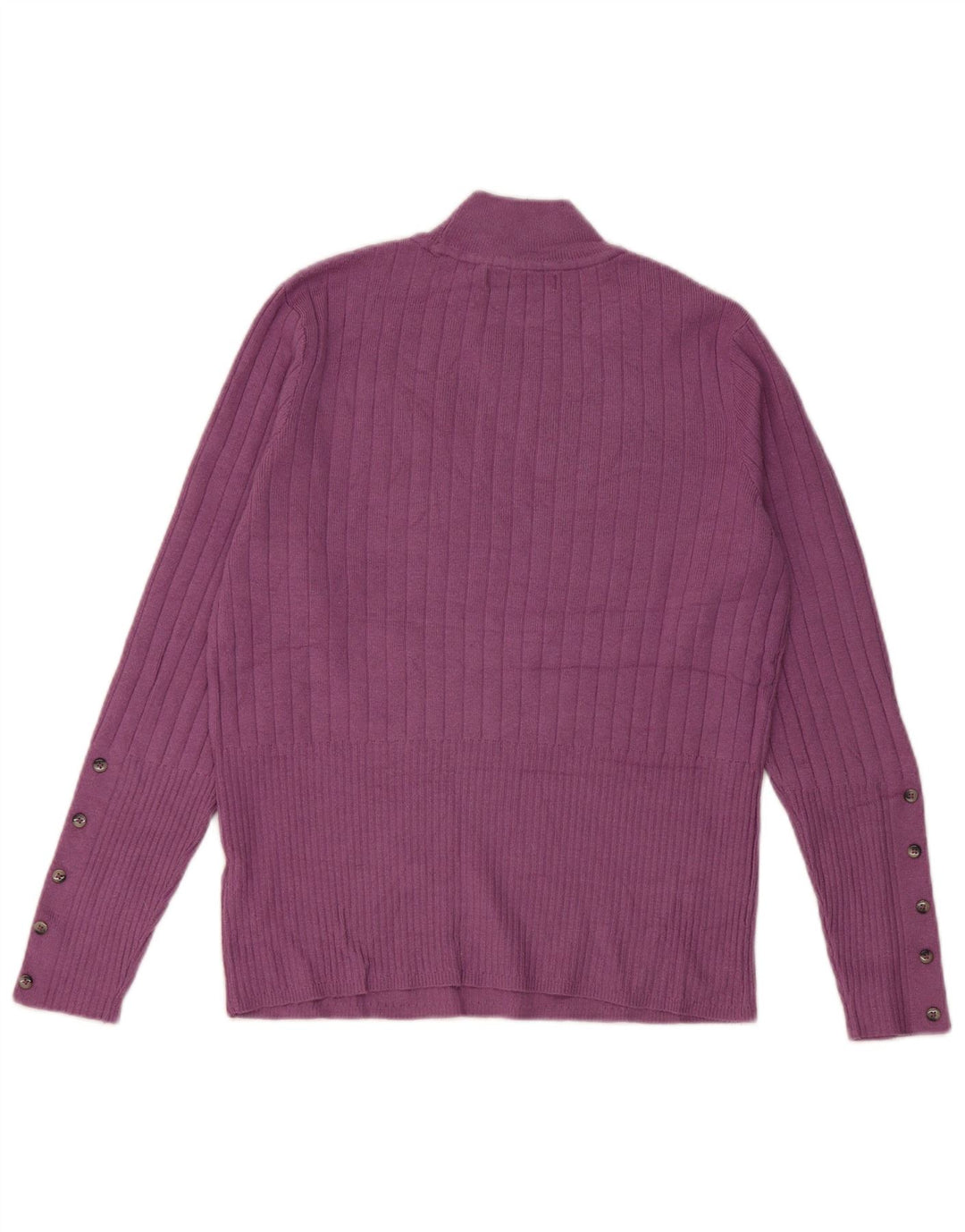 Suéter feminino Marks & Spencer com gola tartaruga Reino Unido 14 médio roxo