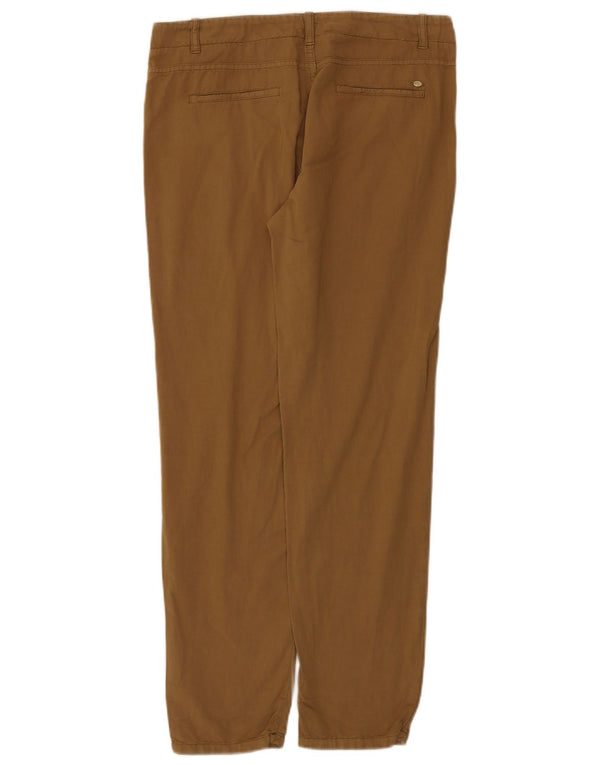 Calça Chino feminina Massimo Dutti casual fit UE 38 pequena W28 L29 marrom