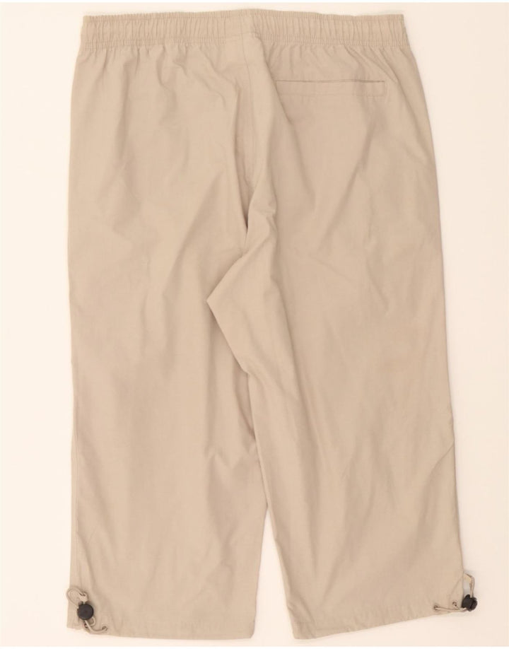 CHAMPION Womens Straight Capri Trousers Small W30 L18 Beige Cotton Vintage Champion and Second-Hand Champion from Messina Hembry 