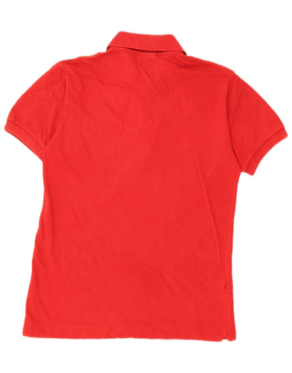 Camisa polo masculina Lacoste tamanho 2 XS algodão vermelho