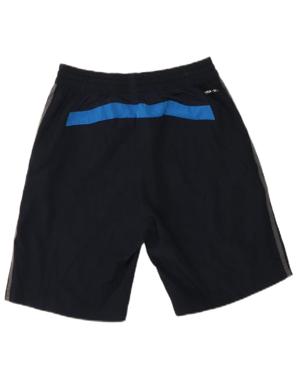 Adidas meninos Climalite Sport Shorts 11-12 anos azul marinho colorblock