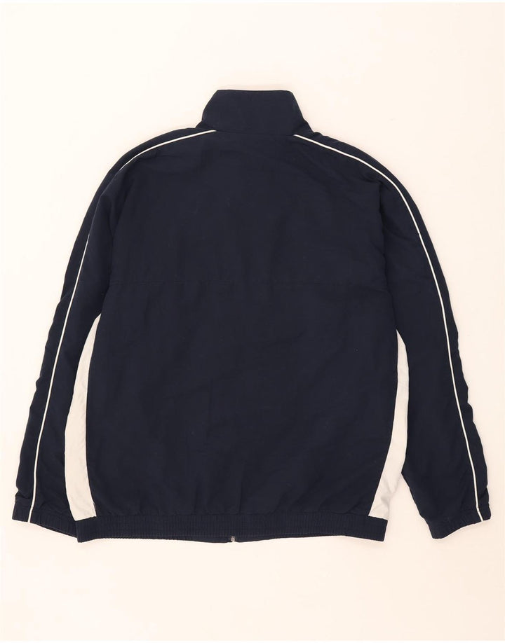 Jaqueta masculina de agasalho UMBRO grande poliéster colorblock azul marinho