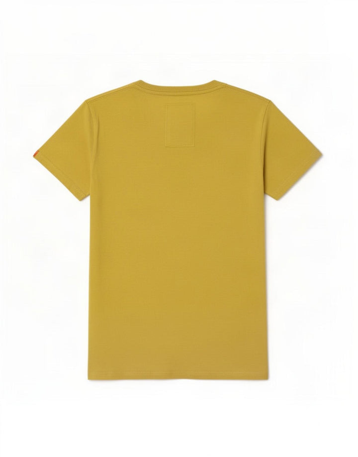 Camiseta gráfica masculina Superdry Top pequeno amarelo
