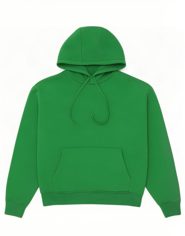 Zara Mens Loose Fit Hoodie Jumper Pequeno Algodão Verde