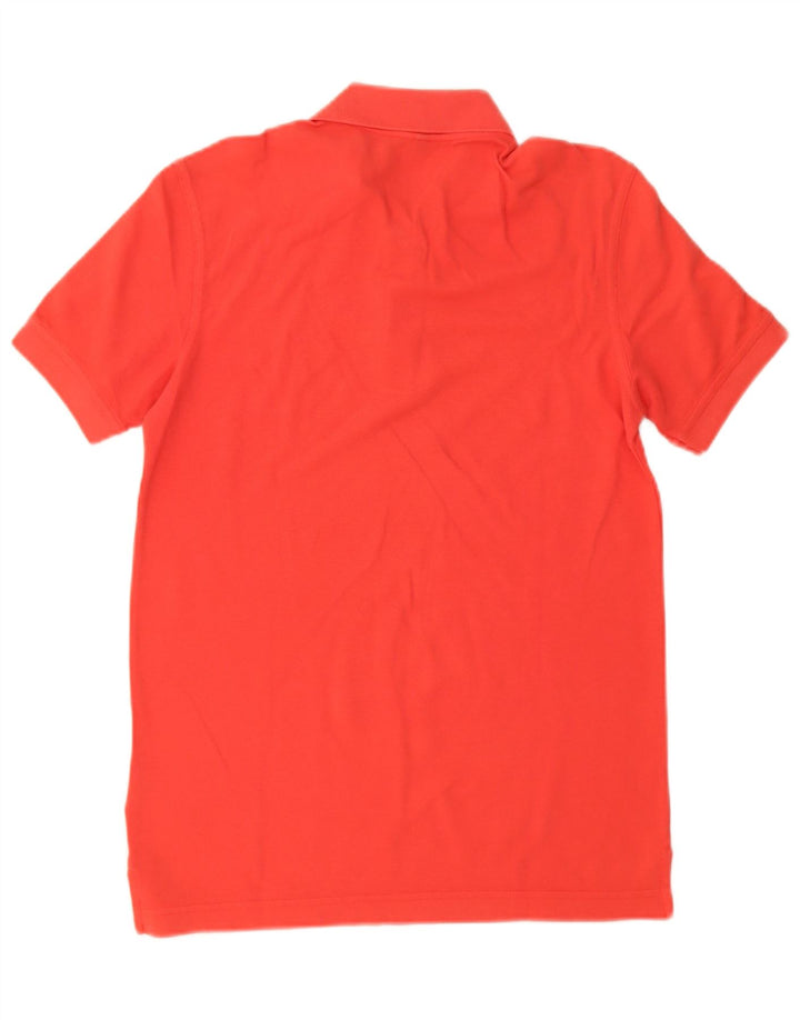 Camisa polo masculina Benetton pequena de algodão vermelho
