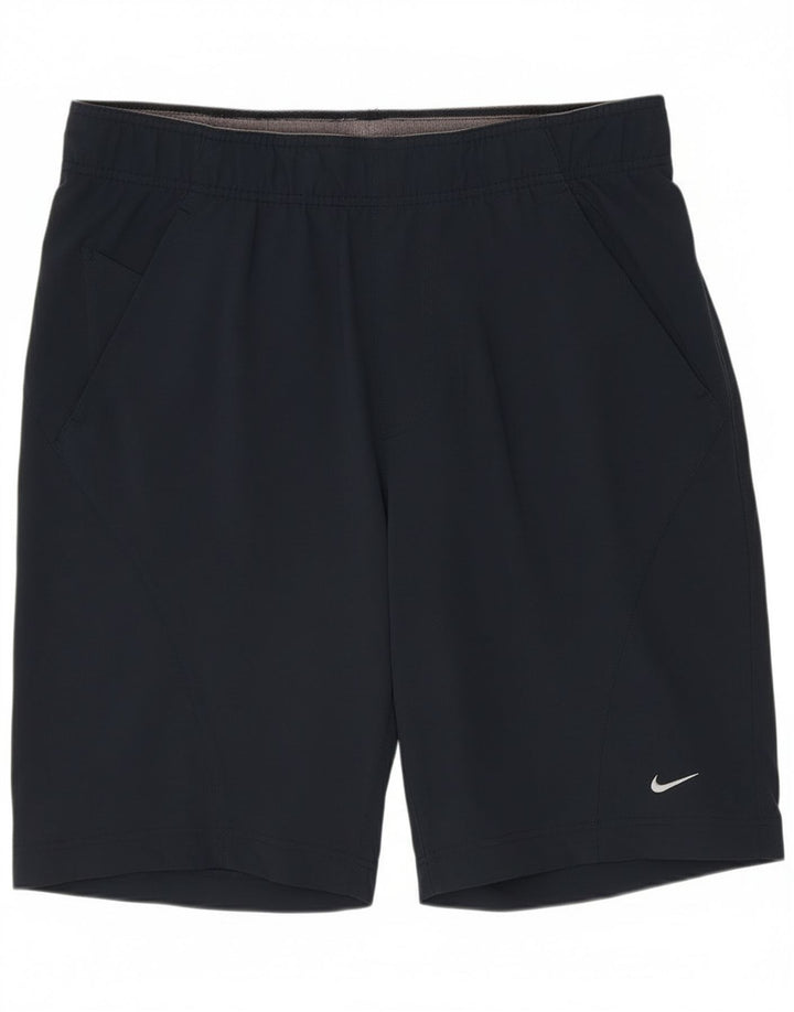 Shorts esportivos masculinos Nike pequenos azul marinho