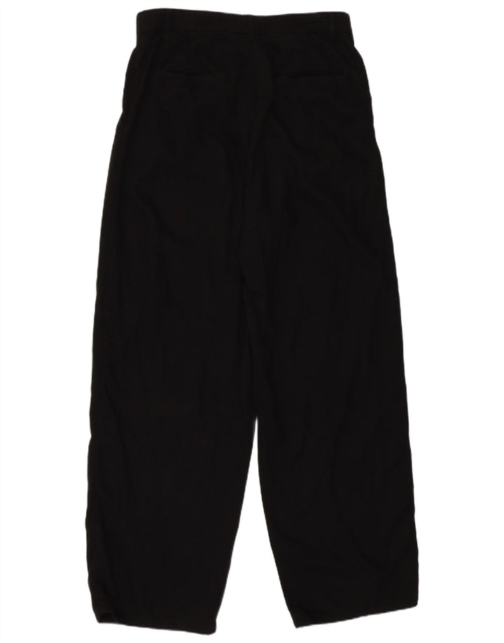 Calça feminina reta casual Massimo Dutti UE 38 pequena W28 L31 preta