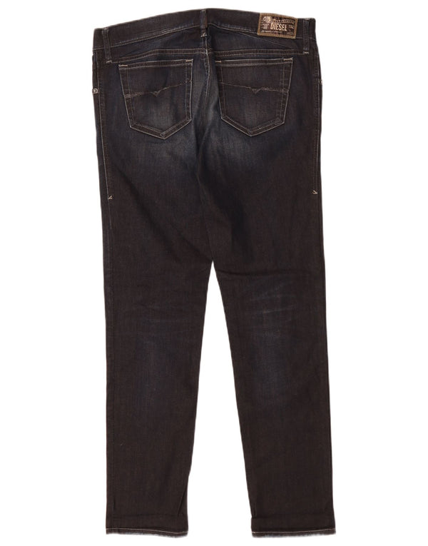 Diesel Masculino Getlegg Slim Skinny Jeans W31 L30 Azul Marinho Algodão