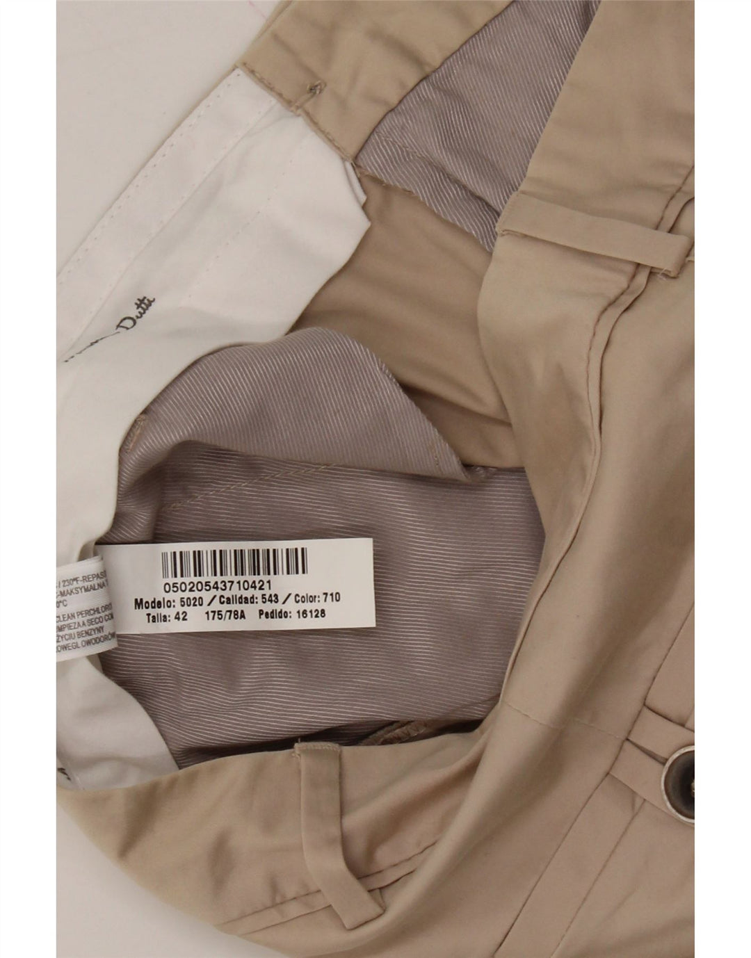 MASSIMO DUTTI Womens Slim Chino Trousers EU 42 Large W32 L31 Brown Cotton Vintage Massimo Dutti and Second-Hand Massimo Dutti from Messina Hembry 