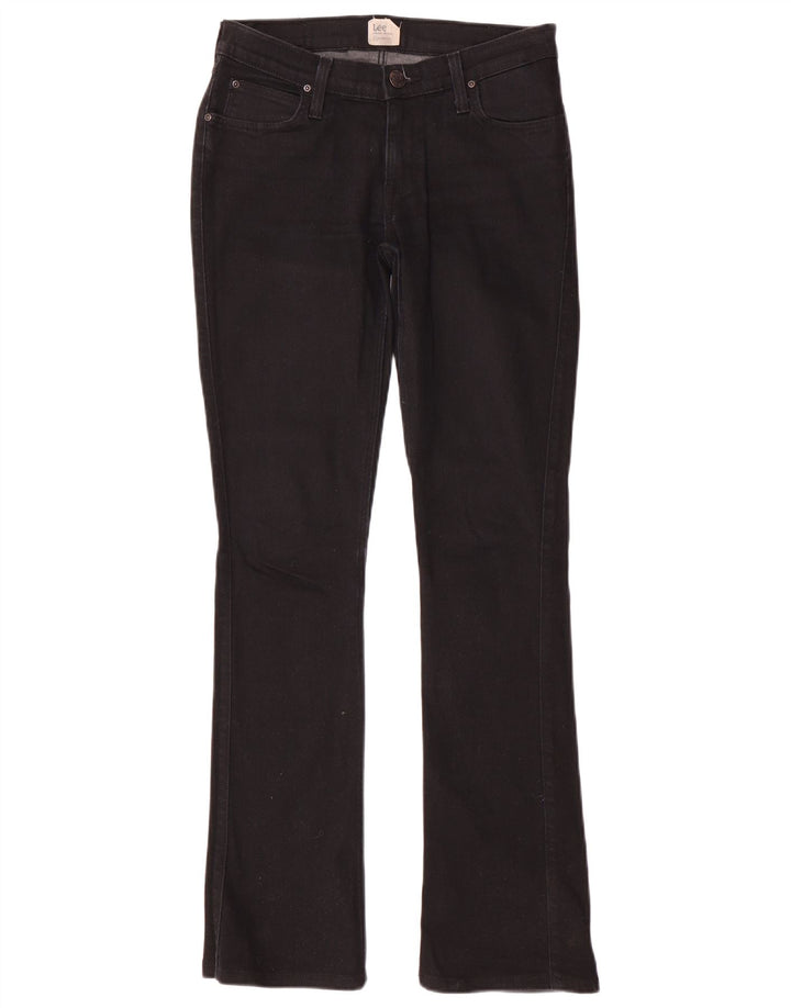 Lee Womens Bonnie Bootcut Jeans W29 L33 Algodão Preto
