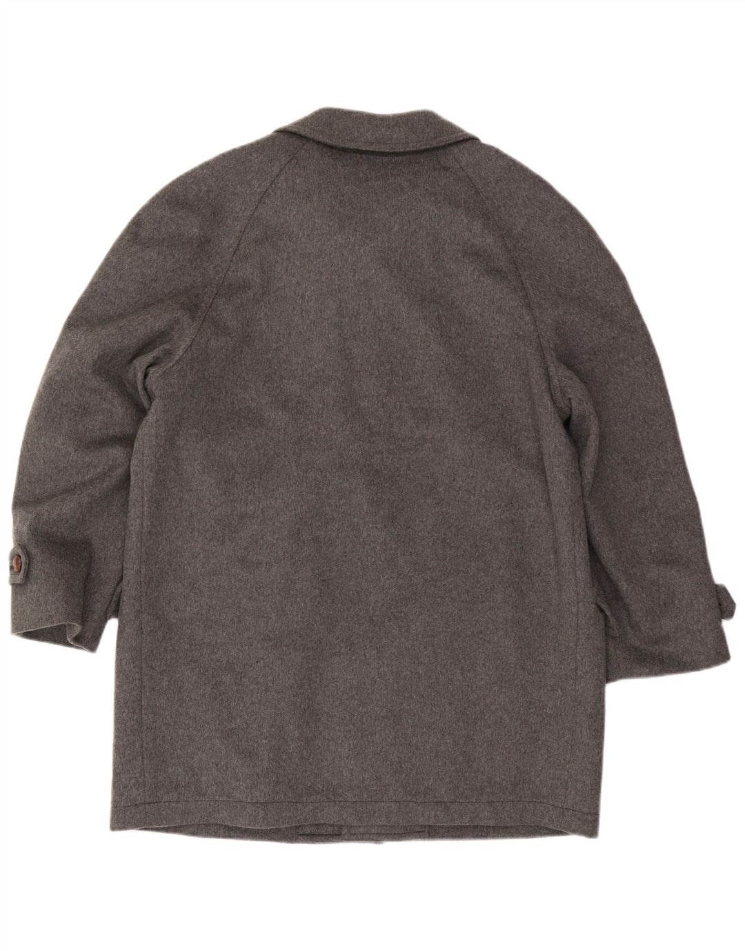 Uomo Lebole Mens Overcoat IT 47 Medium Grey Wool