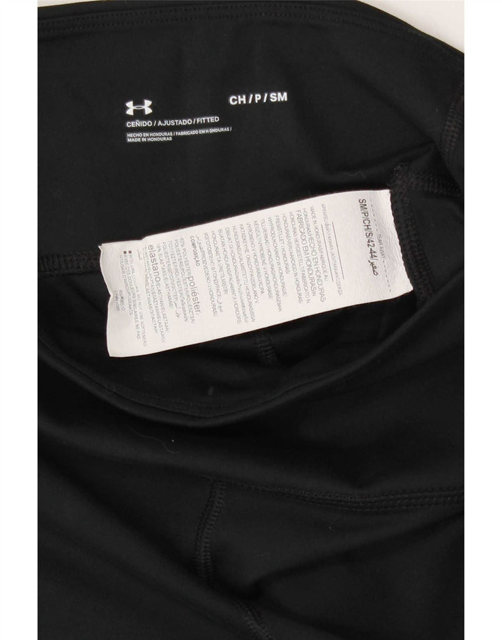 Under Armour Womens Leggings UK 8 Pequeno Poliéster Preto