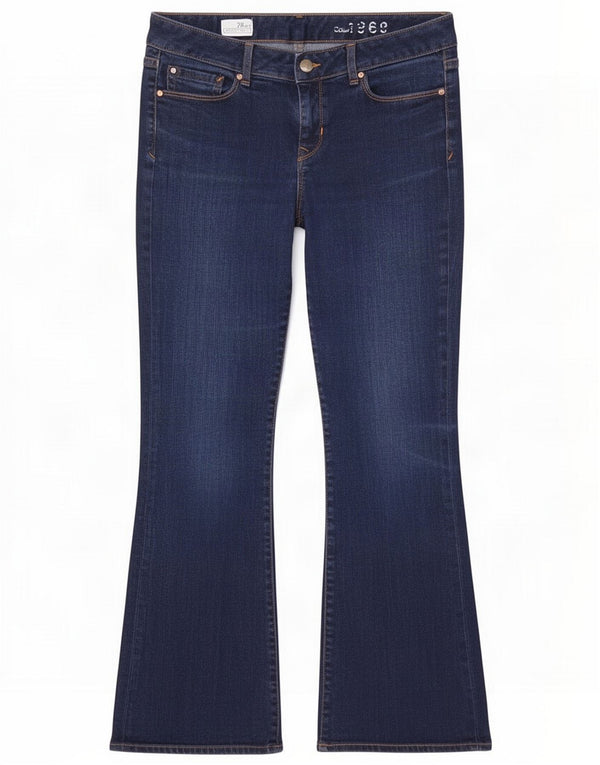Gap Jeans feminino cintura baixa bootcut W28 L28 algodão azul