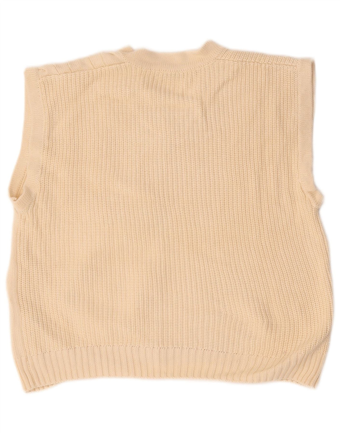 Regata masculina Zara com ajuste relaxado e algodão bege médio