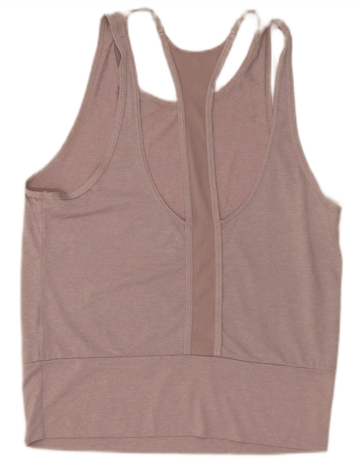 Nike Womens Dri Fit Vest Top UK 12 Médio Rosa