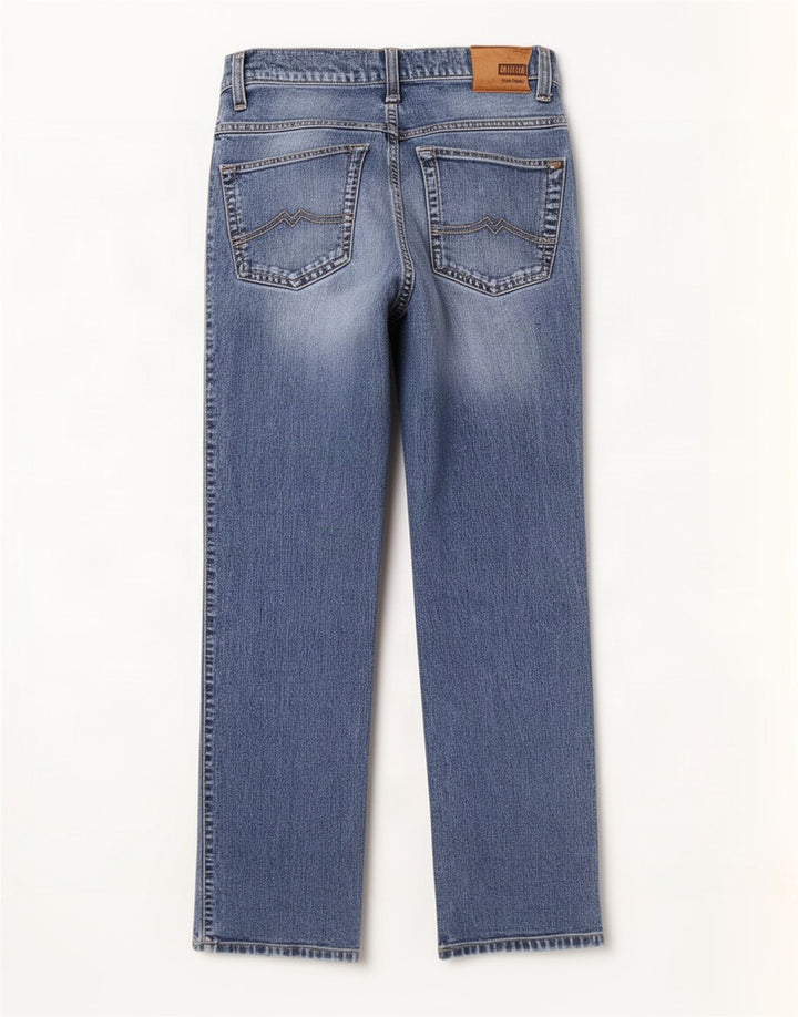 Mustang Mens Tramper Straight Jeans W32 L32 Azul Algodão