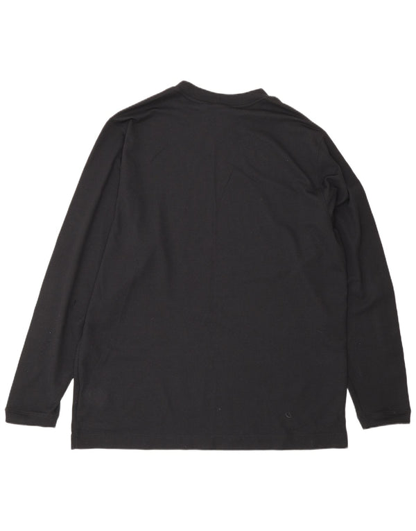Jordan Mens Graphic Top Manga Longa Reino Unido 42/44 Grande Poliéster Preto