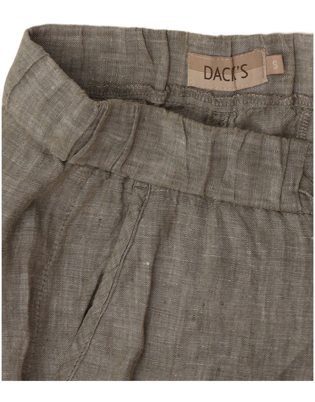Calça Chino Feminina Reta Dack's Pequena W27 L28 Cáqui
