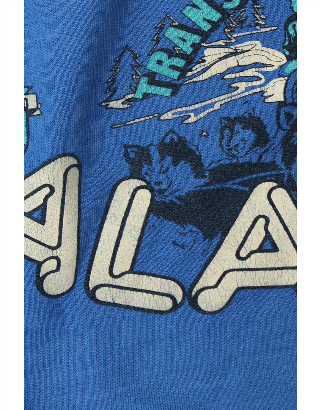 Suéter gráfico masculino Alaska grande azul