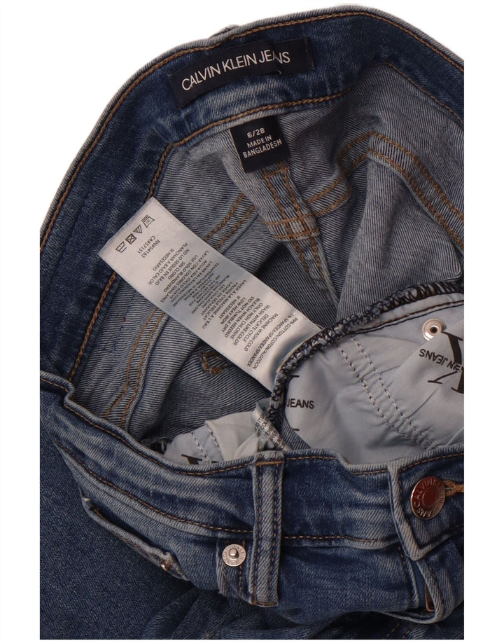 Jeans skinny feminino Calvin Klein US 6 médio W28 L26 algodão azul