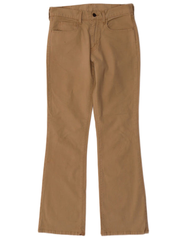 Calça casual masculina Levi's 525 Bootcut W30 L32 algodão bege