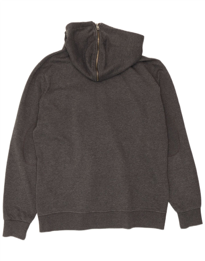 Guess Suéter masculino com capuz e zíper 2XL poliéster cinza