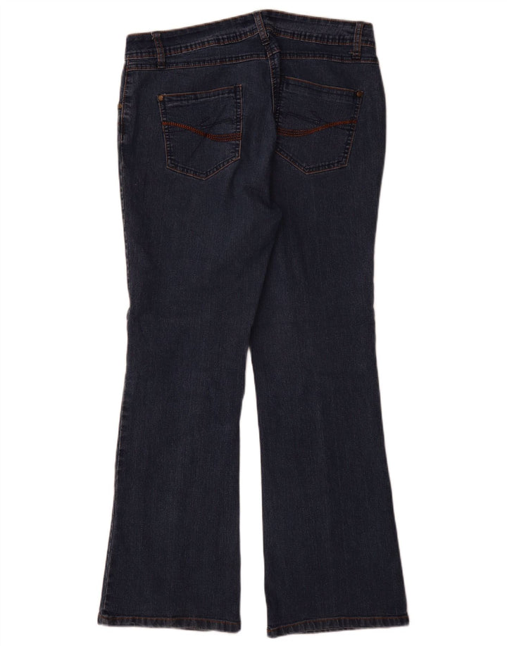 M&Co Jeans Bootcut Feminino Reino Unido 14 Grande W32 L30 Azul Algodão