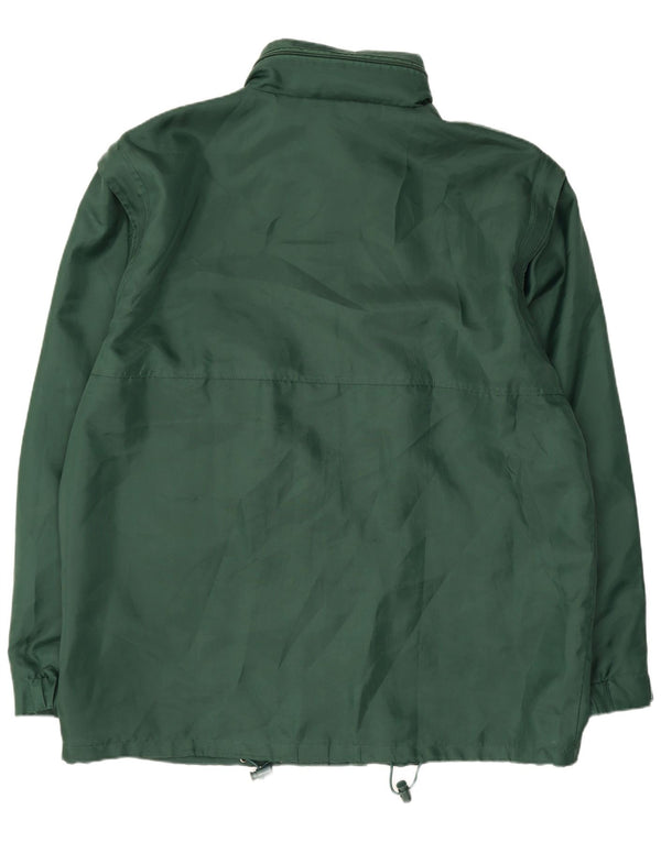 Jaqueta de chuva masculina Spalding com capuz UK 42 XL poliamida verde