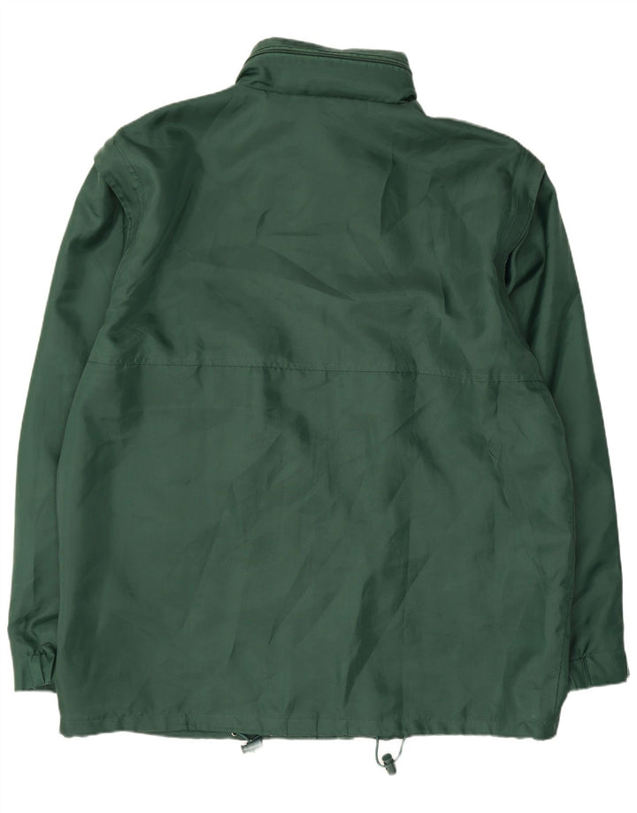 Jaqueta de chuva masculina Spalding com capuz UK 42 XL poliamida verde
