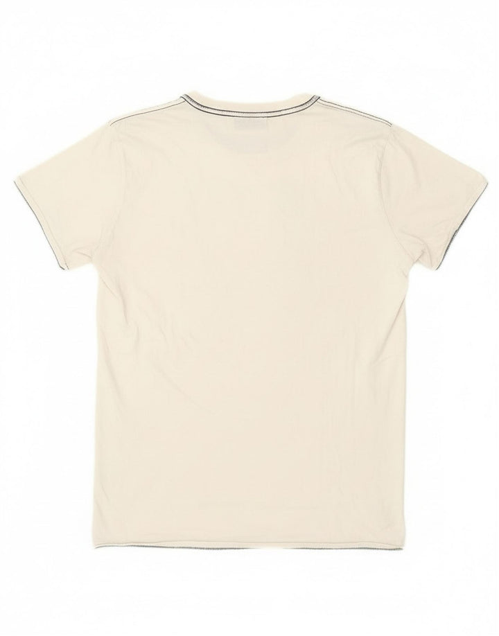 Camiseta gráfica North Sails Boys 15-16 anos branco manchado