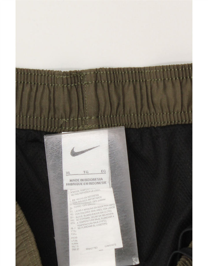 Shorts esportivos masculinos NIKE XL cáqui poliéster