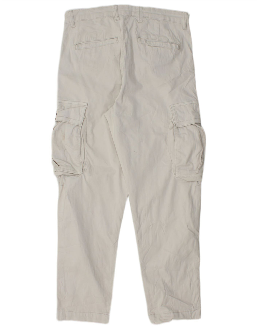 Calça cargo reta masculina Zara EU 40 médio W31 L28 algodão branco