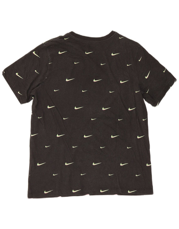 Nike Mens Graphic T-Shirt Top Large Black Cotton