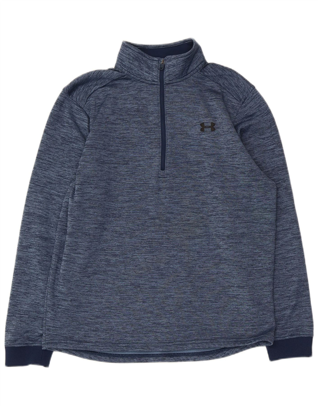 Under Armour masculino Cold Gear moletom jumper médio azul marinho salpicado