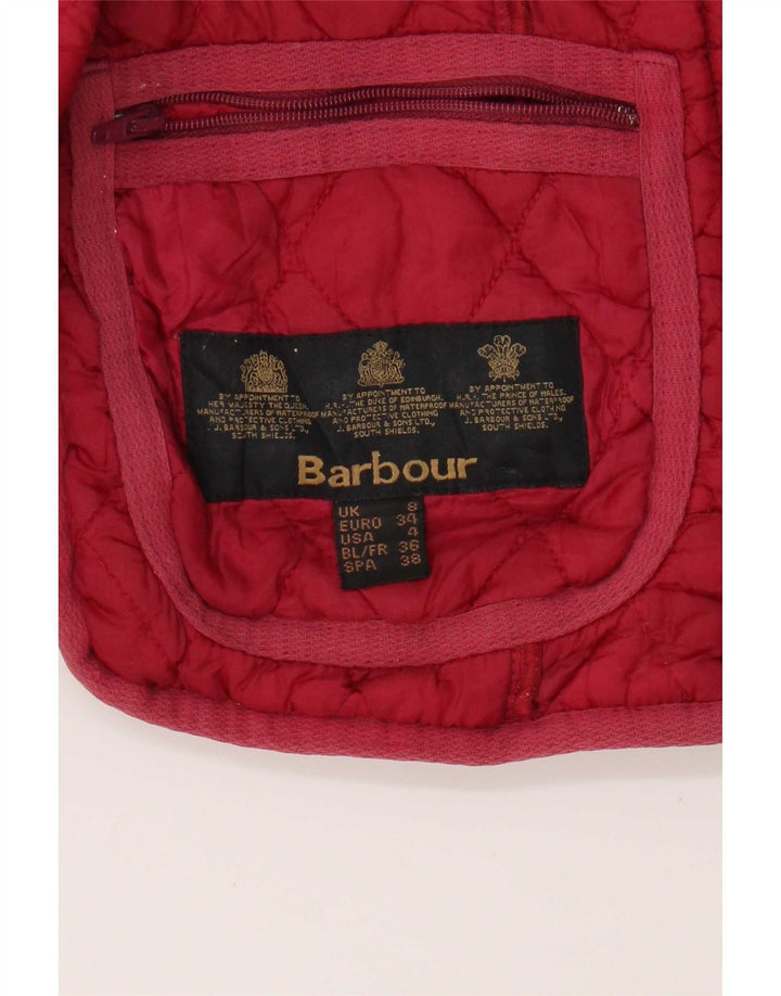 Colete acolchoado masculino Barbour UK 8 pequeno rosa