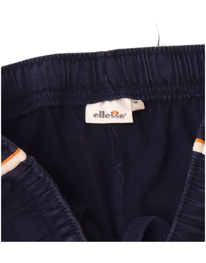 Calça de treino masculina Ellesse de algodão azul marinho médio