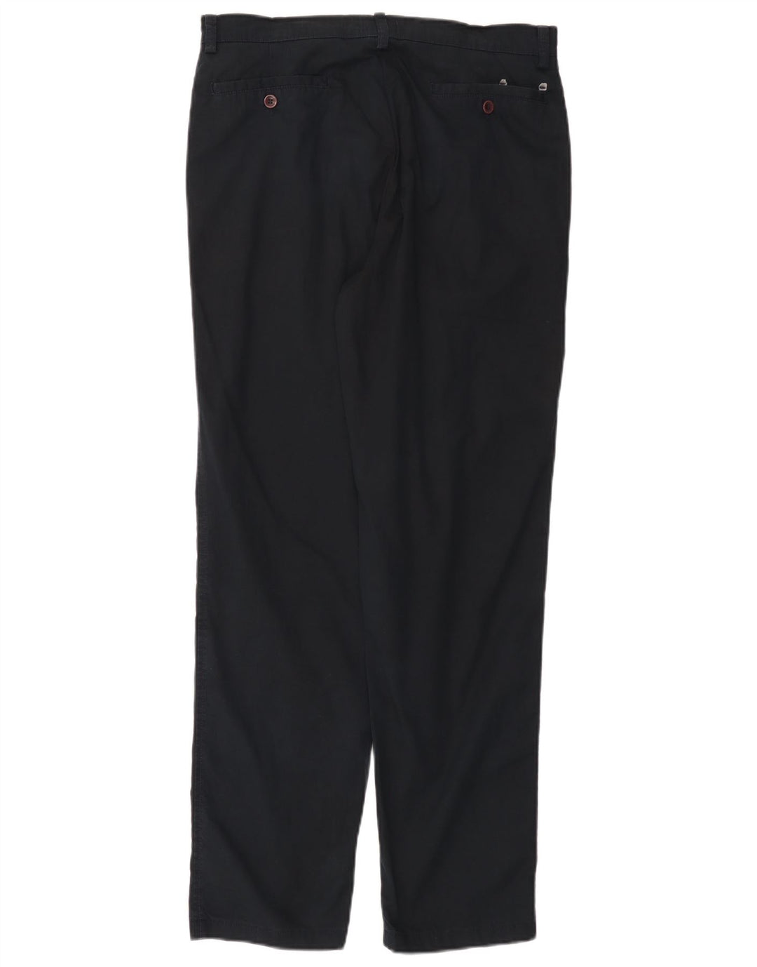 Calça chino reta masculina TRUSSARDI IT 50 grande W30 L31 azul marinho