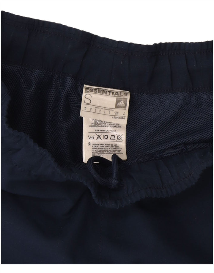 Shorts esportivos masculinos ADIDAS Climalite pequenos azul marinho poliéster