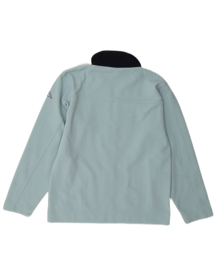 Kappa Womens Tracksuit Top Jacket UK 12 Medium Blue Colourblock Poliéster