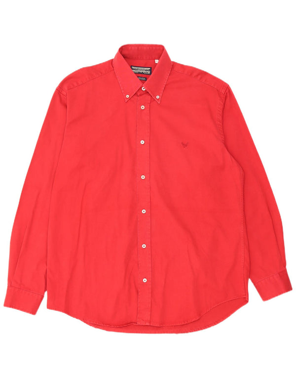 Camisa masculina Avirex grande algodão vermelho