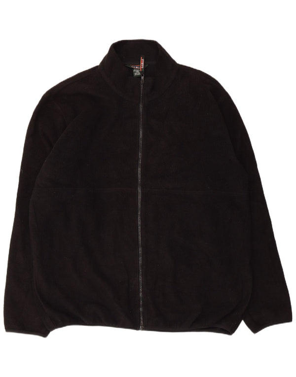 Jaqueta de lã masculina L.L.Bean UK 42 XL poliéster preto