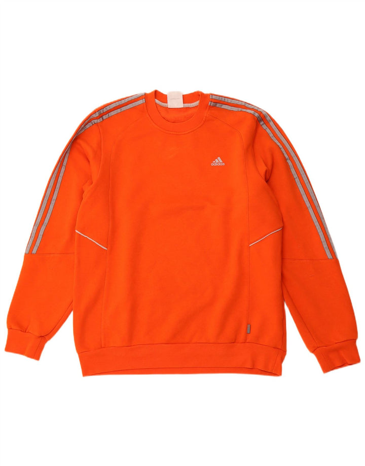 ADIDAS Mens Sweatshirt Jumper Médio Algodão Laranja