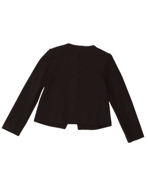 Jaqueta Blazer Feminina Whistles Crop 3 Botões Reino Unido 10 Pequena Viscose Preta
